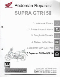 Pedoman Reparasi SUPRA GTR 150