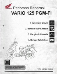 Pedoman Reparasi VARIO 125 PGM - FI