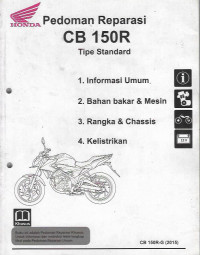 Pedoman Reparasi CB 150R Tipe Standard