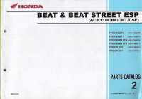 BEAT & BEAT STREET ESP ( ACH 110 CBF / CBT / CSF ) PARTS CATALOG 2