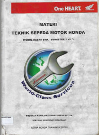 Materi Teknik Sepeda Motor Honda Modul Dasar SMK - Semester 1 s/d 3