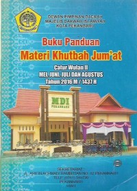 Buku Panduan Materi Khutbah Jum'at